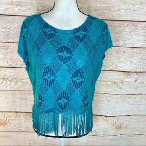 Elam Crochet Top Size Small
